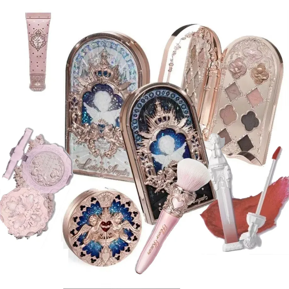 Flower Know Little Angel Collection Makeup Gift Set Eyeshadow Blush Lip Cream Highlighter Full Kit All In One