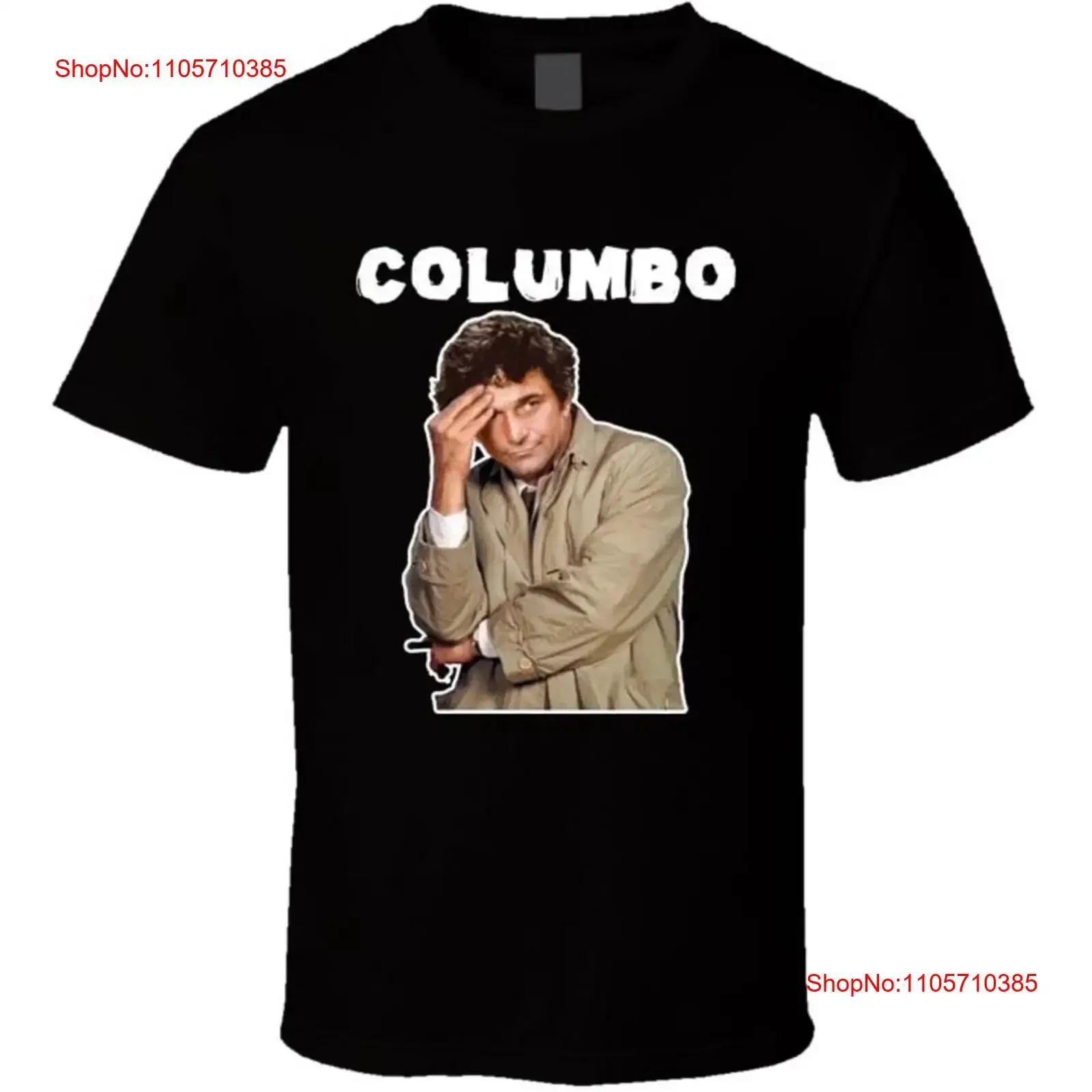 Columbo TV Show T Shirt vintage Washed Unisex Stretched fashion Breathable streetwear designer clothes Slightly Casual Soft