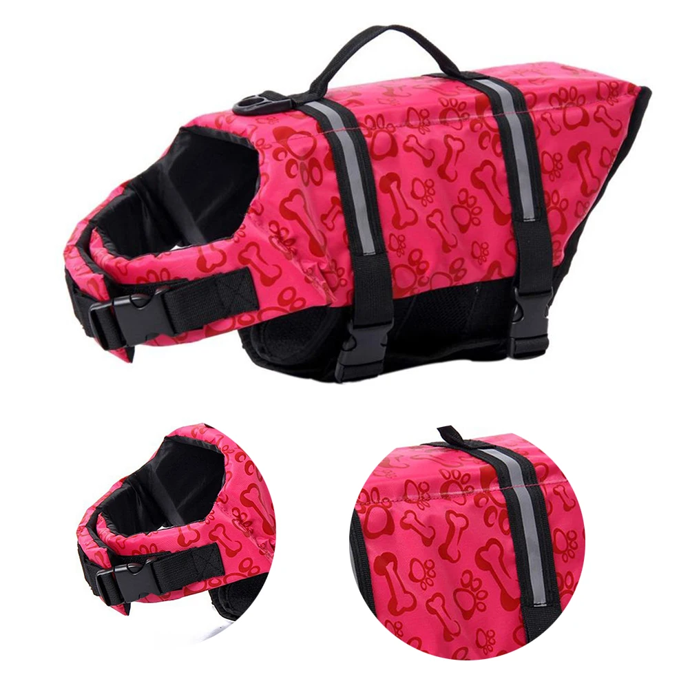 

Pet Life Jacket Dog Flotation Small Large Dogs Lifejackets Swim Vest Puppy Lifevest Reflective Strap H