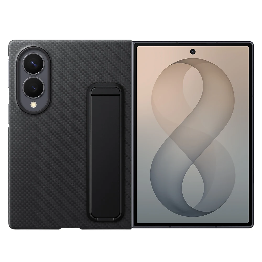 Original Samsung Magnetic Kevlar Kickstand Case for Galaxy Z Fold8 Ultra Slim Genuine Protective Cover EF-XF971 EF-KF971