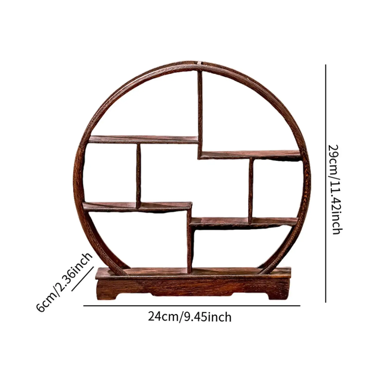 상업용 찻집 장식품을 위한 나무 진열대 차 세트 보관 랙