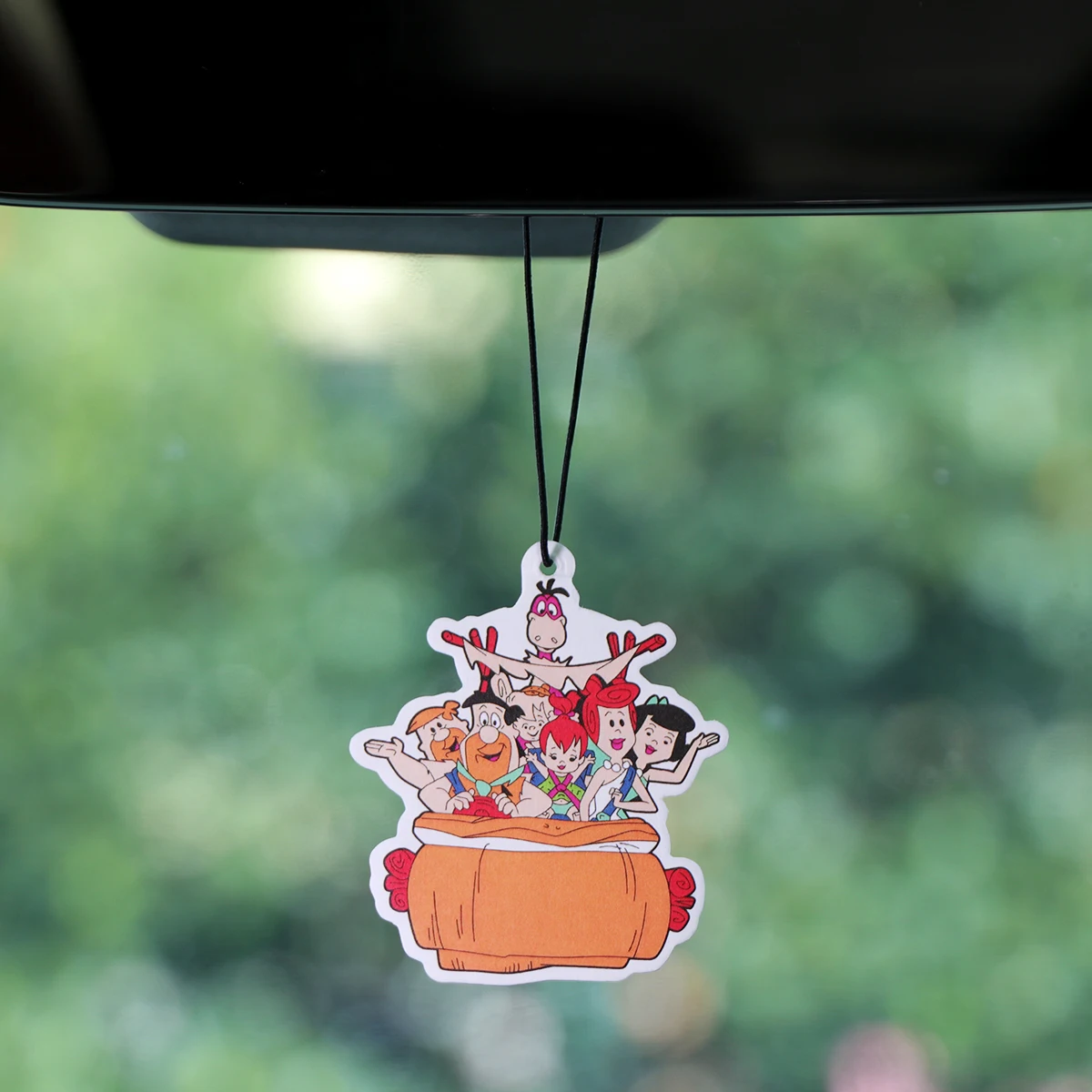 

Cartoon Family Car Aromatherapy Tablets Car Air Freshener Rearview Mirror Hanging Decorations Car Interior Pendants