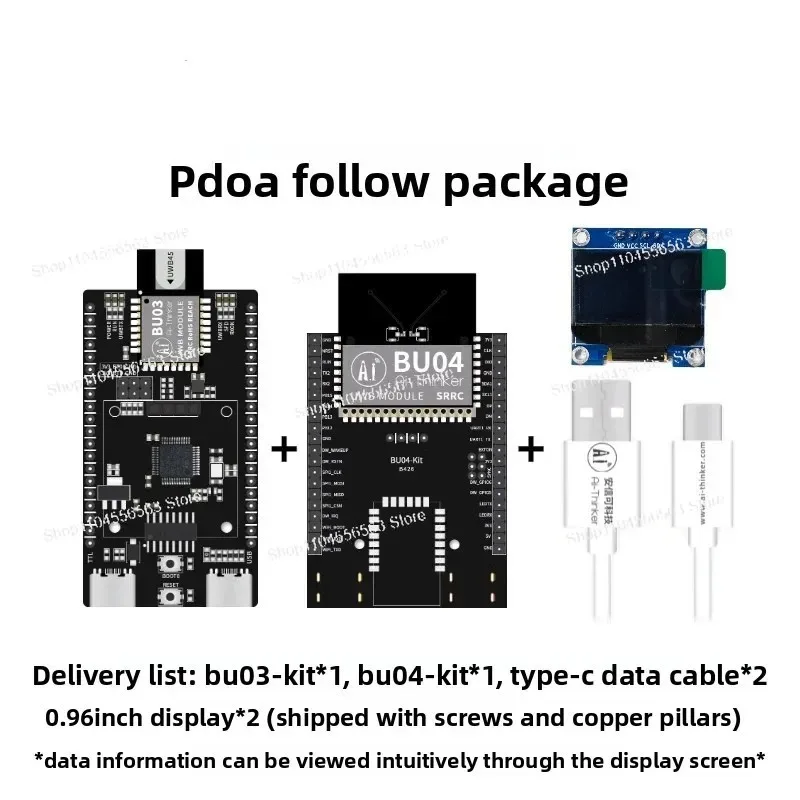 

BU03 UWB Indoor TWR Positioning Module, 10cm High-Precision Development Board
