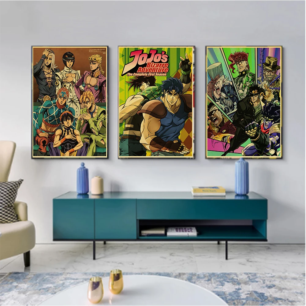 New Anime DIY Diamond Painting JoJo S Bizarre Adventure Poster Embroidery Picture Full Square Cross Stitch Kit Mosaic Wall Stick