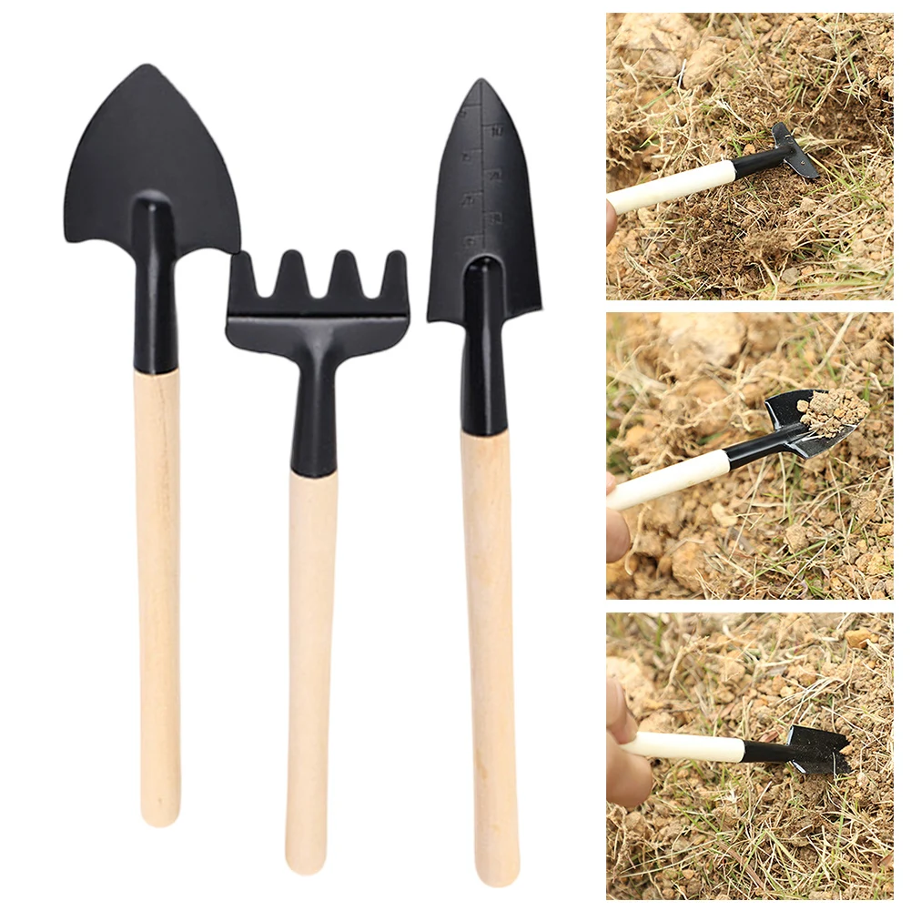 3PC Three Piece Set Of Gardening Tools, Mini Garden Tools, Multifunctional Shovel, Rake Shovel, Household Plant Loosening Shovel