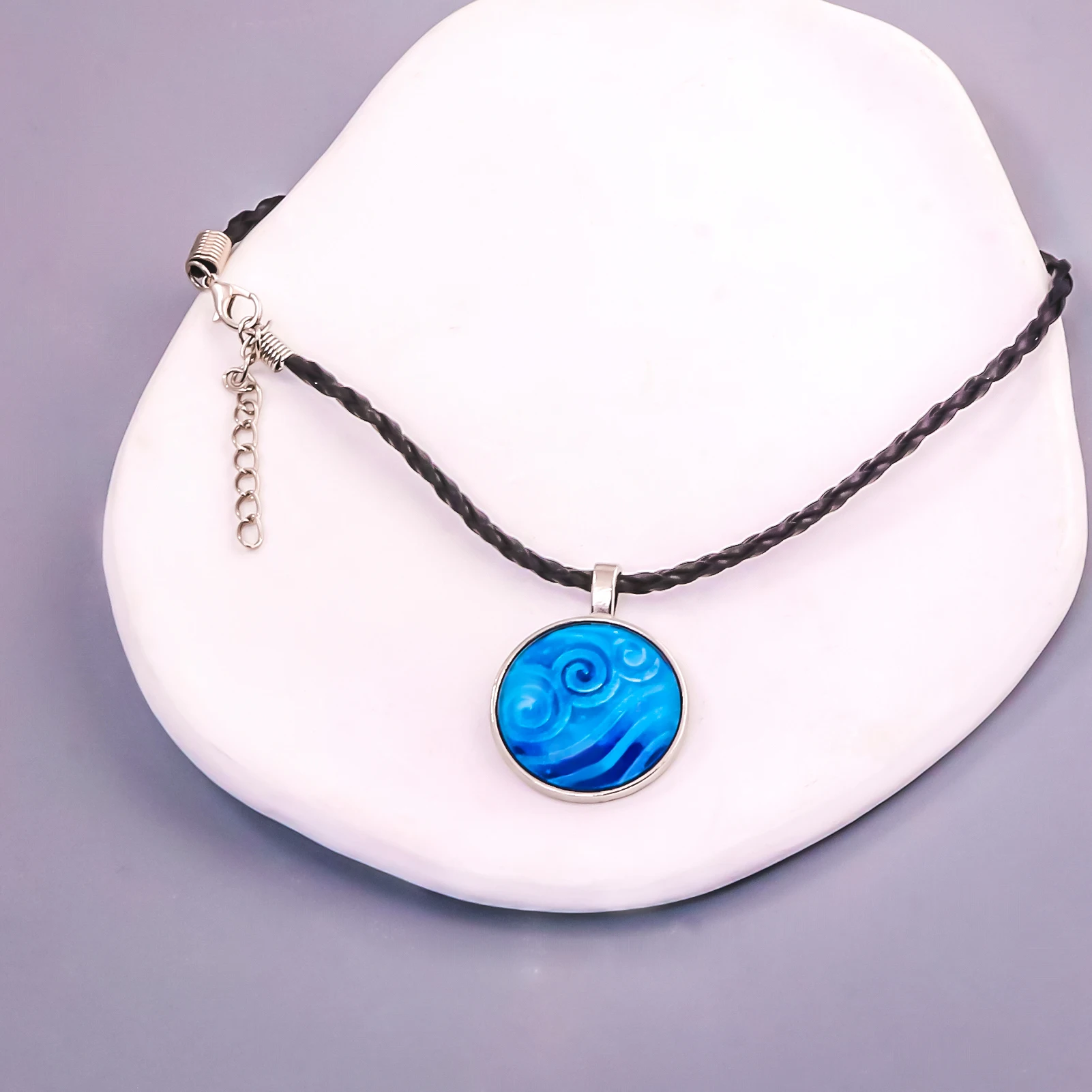 Anime Avatar The Last Airbender Necklace Pendant Kingdom Jewelry Air Nomad Fire and Water Tribe Pendant Glass Dome Necklace - view 4