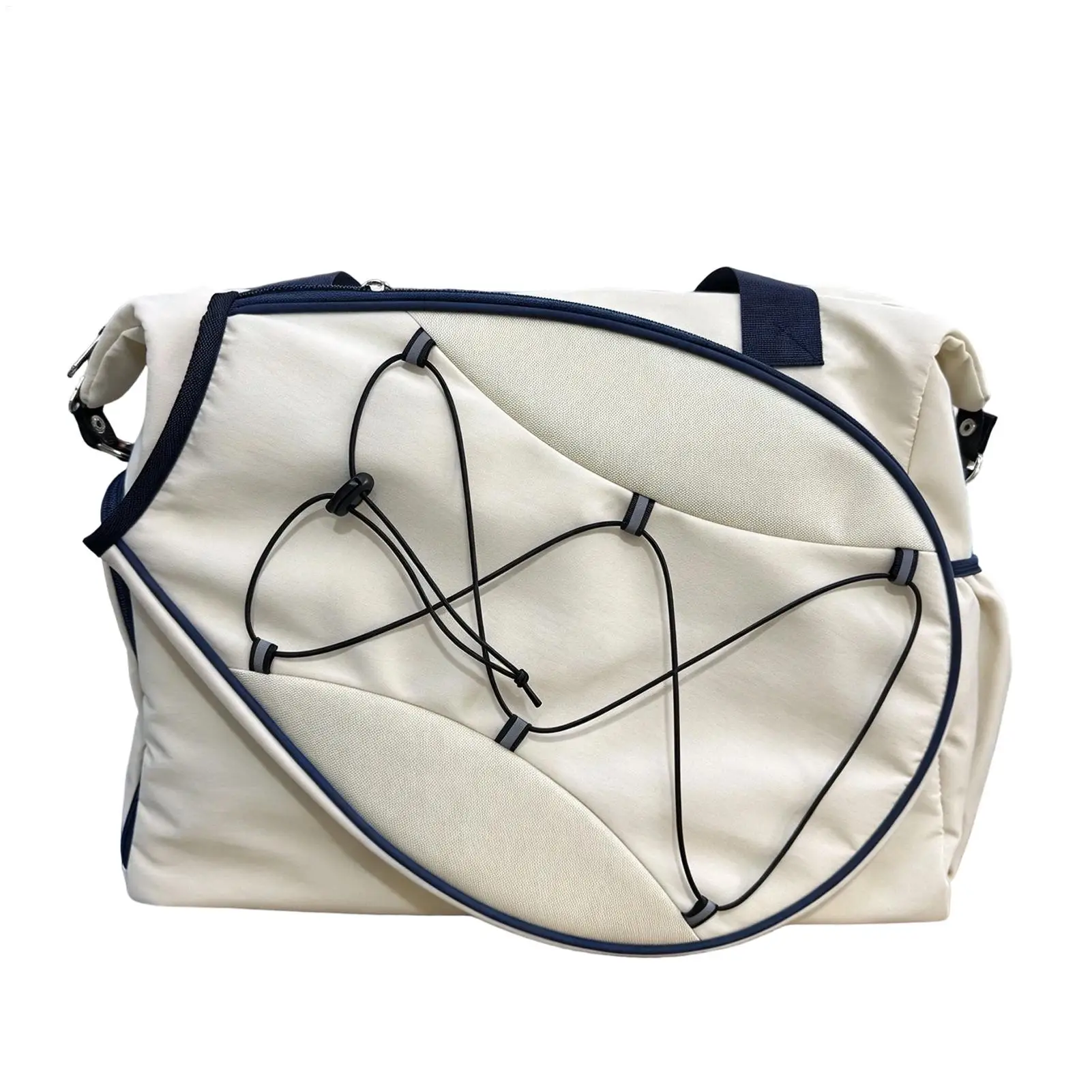 Tennis Racket Bags Holds 2 Rackets Badminton Gear Tote With Ventilated Shoe Compartment And Wet Pocket Fits 15.6in Laptop Tennis