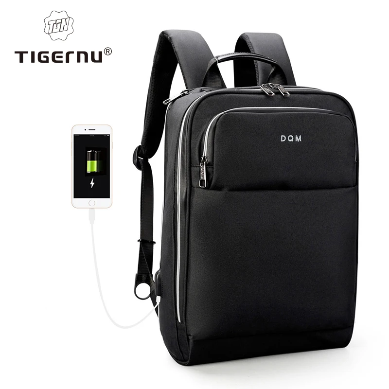 Lifetime Warranty Thin Backpack For Men 14inch Laptop Backpack Bag Waterproof Bag Fashion Travel Backpack With USB Charging Port