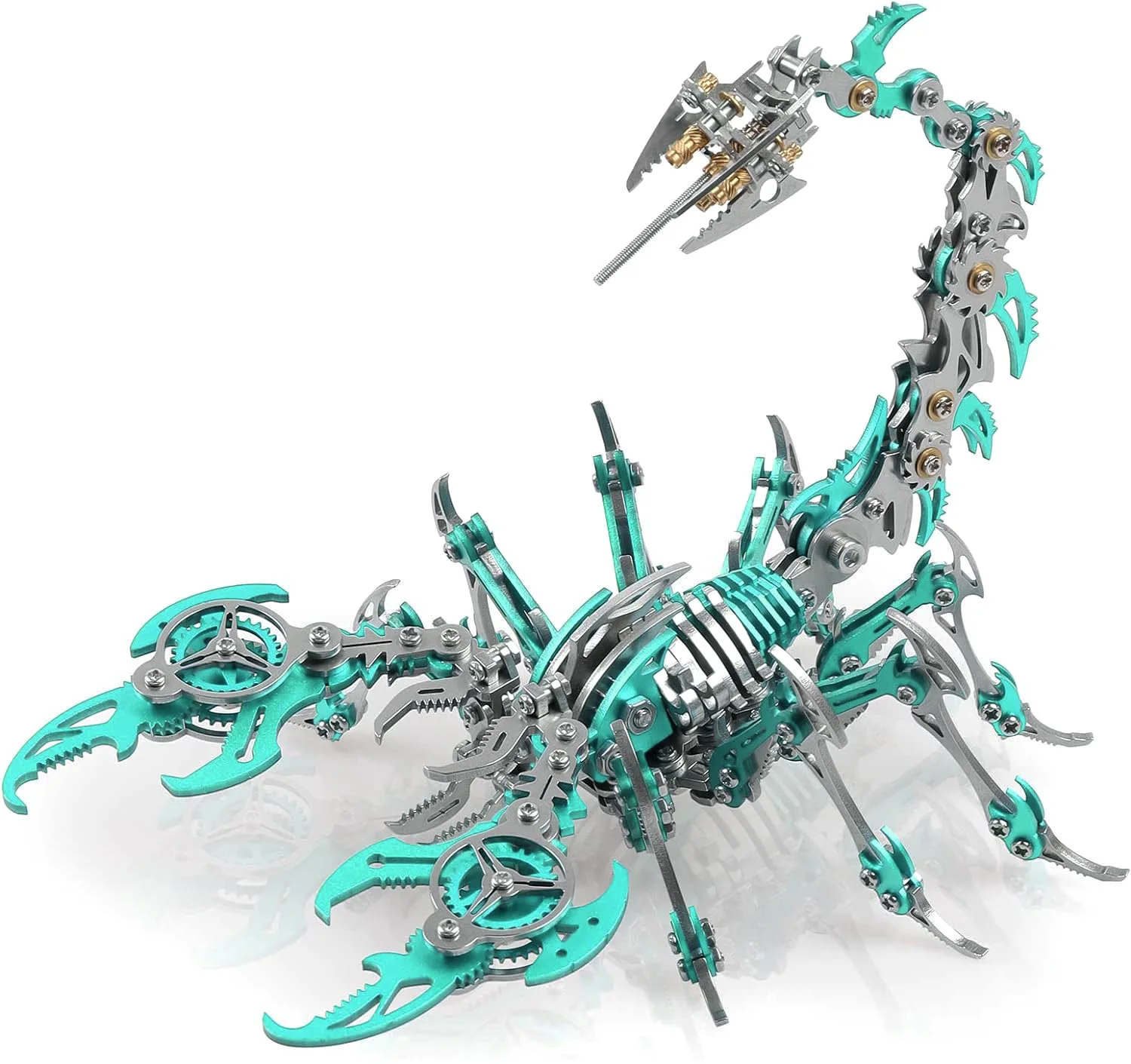 DIY Adult Puzzle Set Teen Mechanical Assembly Model Scorpion King 3D Stainless Steel Ornament