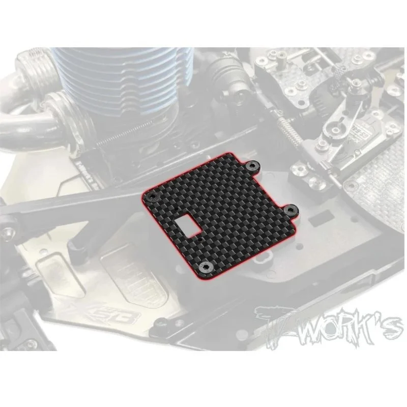 Original TO-299-X5B Carbon Fiber Reciver Box Plate With Switch Hole ( Hong Nor X5B ) Rc Tool