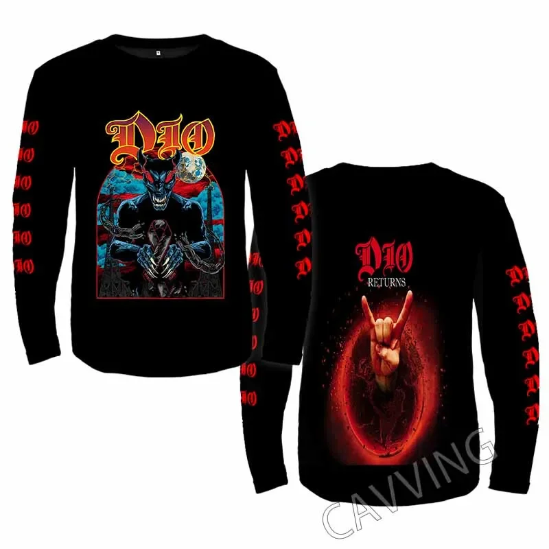 

New Fashion Printed DIO Band Crewneck Sweatshirt Gothic Top Harajuku Cotton Unisex Clothing Men Clothing AA2