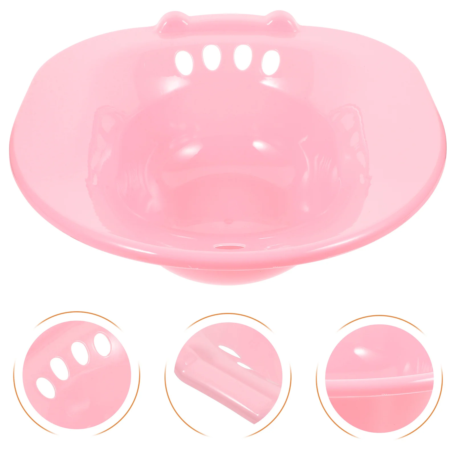 Sitz Bath Basin For Toilet Seat Hemorrhoid Postpartum Care Pregnant Women Elderly Wash Basin Thickened Deep Oval Tub Home Sitz