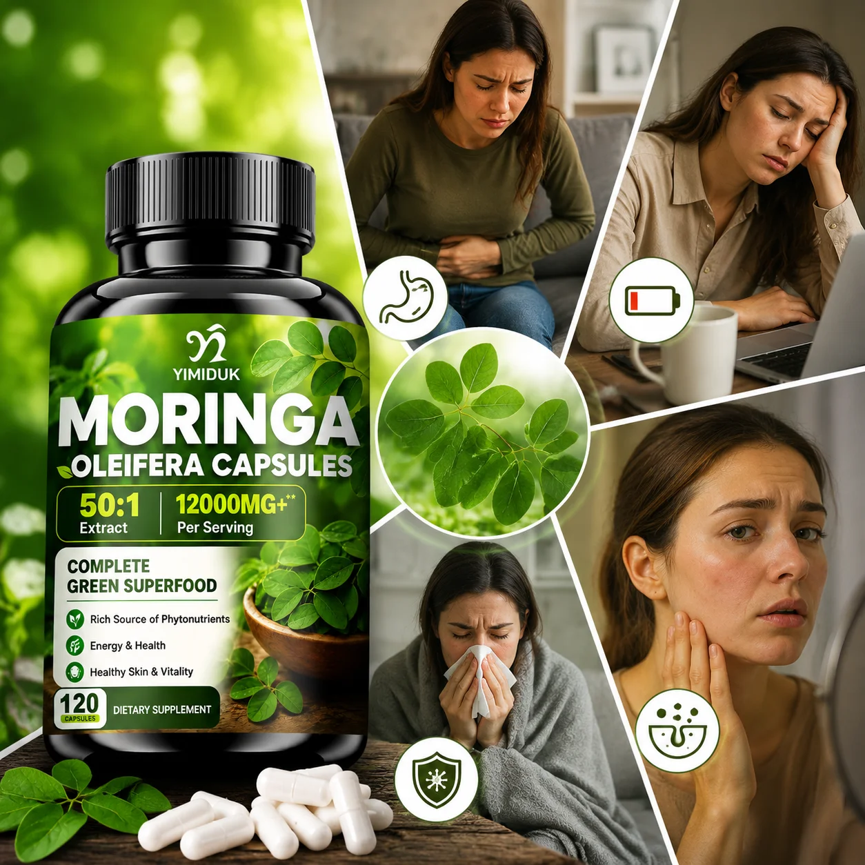 Hooggeconcentreerd Moringa-bla - Moringa Leaf Powder recensie en prijs