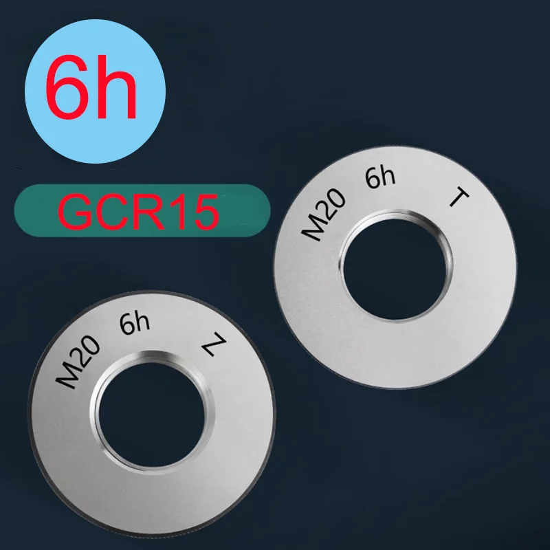6h Tolerance 2pcs/set Thread ring gauge GO NO GO Gage Gauge M6 M7 M8 M9 M10 M11 M12 M20 M30 M40 M50 M60 Thread Distance 0.75