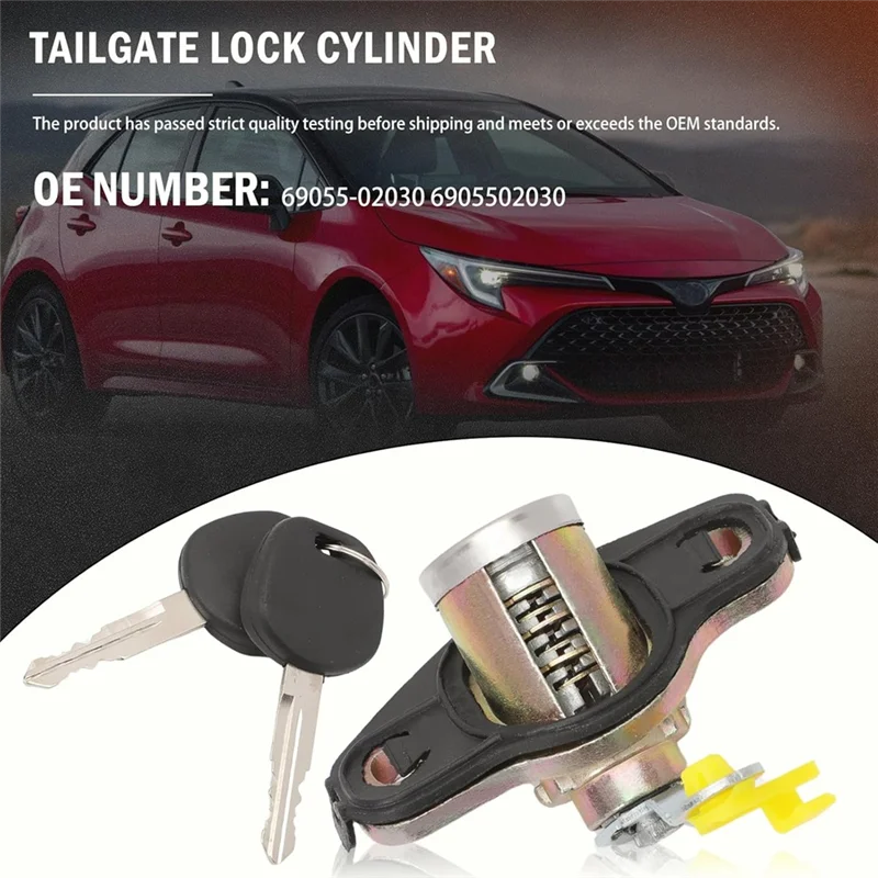 

Lock Cylinder Replacement 69055-02030 Trunk Lid With Keys For Toyota Corolla Matrix 1.8L L4 2003-2008 Accessories