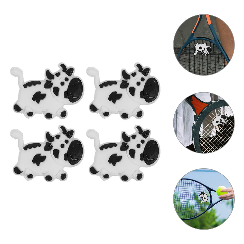 

4Pcs Tennis Racket Silicone Dampeners Animal Shape Vibration Absorbers Shock Dampener Tennis Vibration Reducing
