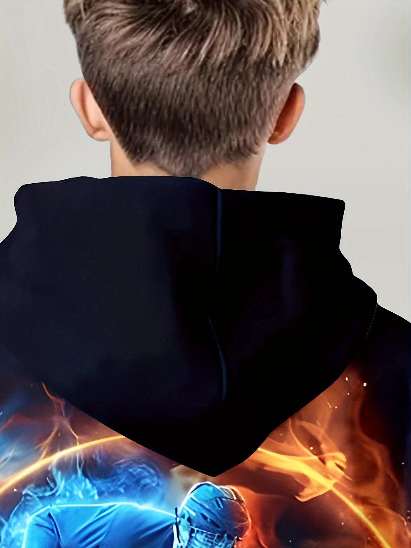 Boys' Ice Hockey 3D Print Hoodie  Stylish & Comfy Active Sweatshirt with Pocket Perfect for Spring/Fall Outdoor Play