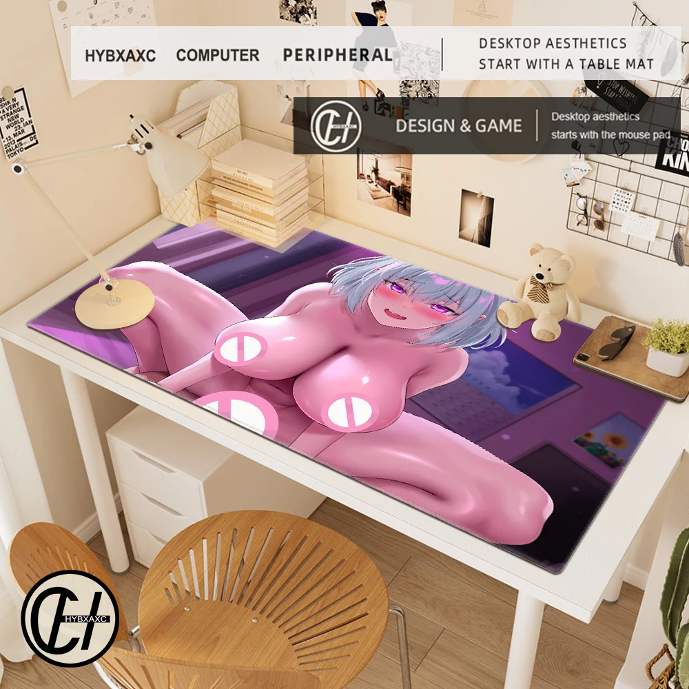 Alfombrilla de mesa Sexy para chica, accesorios para teclado de ordenador portátil, alfombrilla para ratón con culo grande, alfombrilla para ratón para juegos, PC, Gamer, ordenador, alfombrilla para ratón de pecho grande