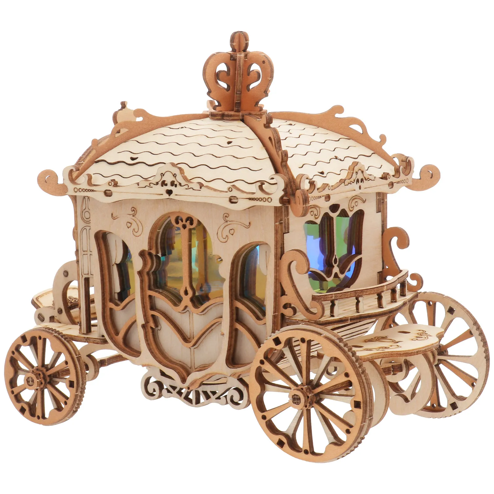 

1Pcs Vintage Car DIY Creative Educational 3D Puzzle Plaything for Kids Parent Child Interaction Miniature Wood Car Gift