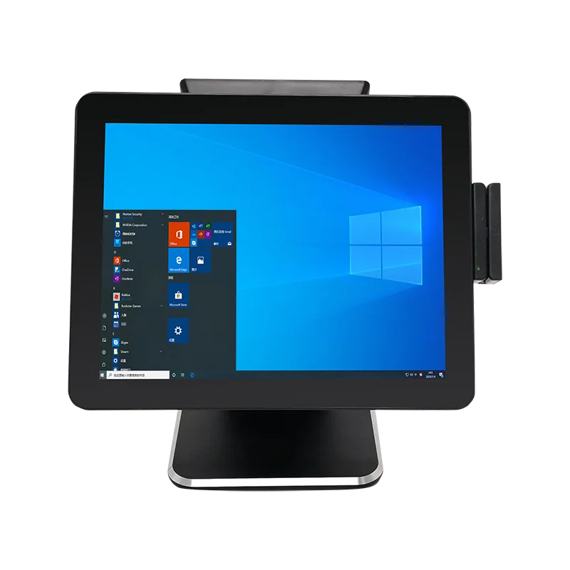 Retail restaurant 15.6 inch Android Win electronic touch Pos end point cash register all-in-one Pos system