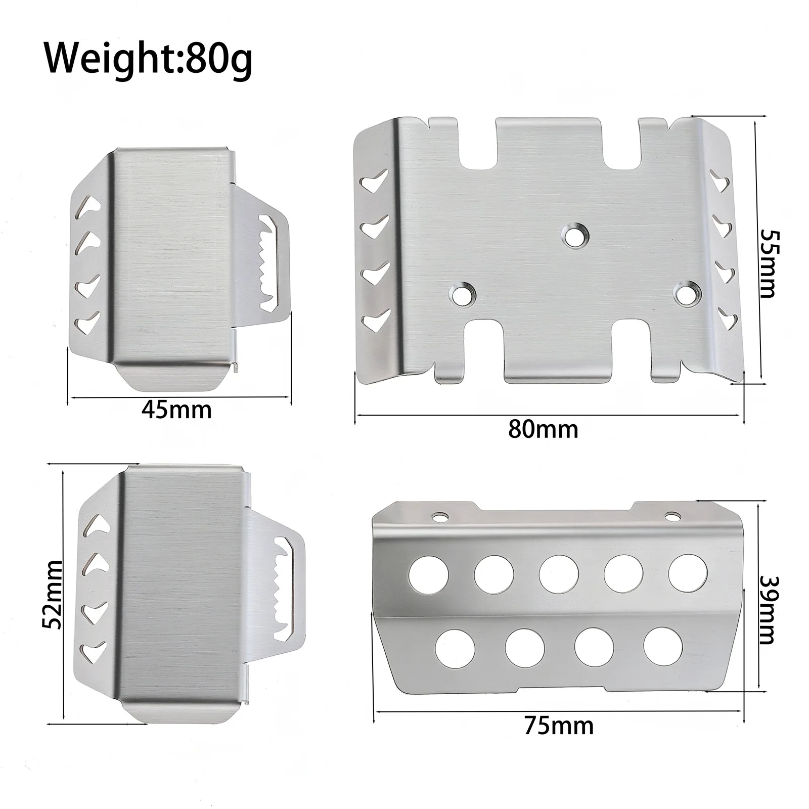RGT LC79 86160 Stainless Steel Chassis Armor Guard Protection Protector Skid Plate RC Car Upgrade Parts
