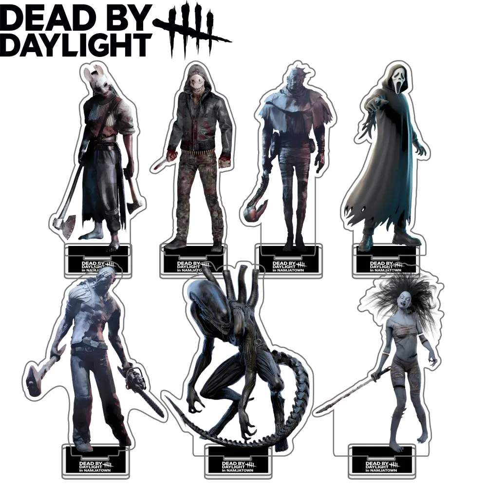 Dead by Daylight Game DbD Claudette Meg Feng Min New 15cm Acrylic Stand Keychain Anime Keyring Trapper Huntress Myers Ghost