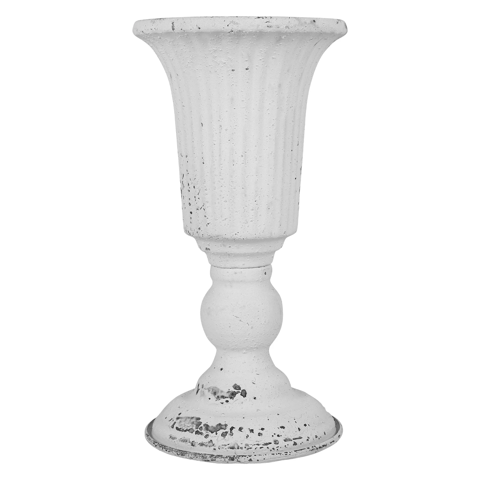 

Roman Flower Pot 18W1078GB Vintage Iron Planter Decorative Dried Wedding Vase Storage Smooth Surface Round Edges Stable Base
