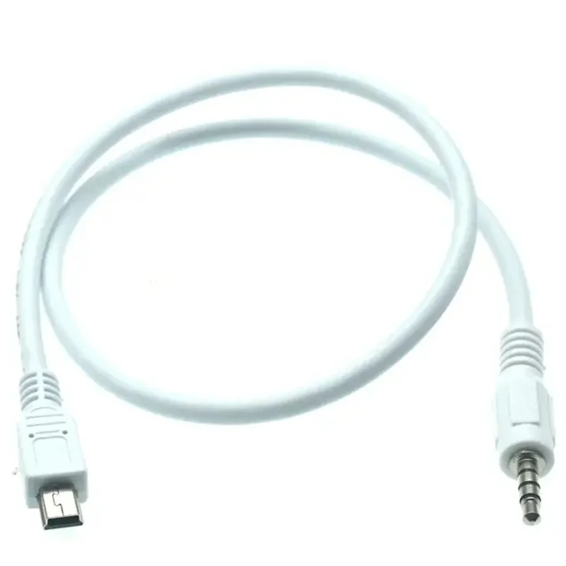 50cm Mini USB - 3.5mm Aux kabel Audio 5Pin Mini USB męski do 3.5mm Aux męska wtyczka przewód Audio