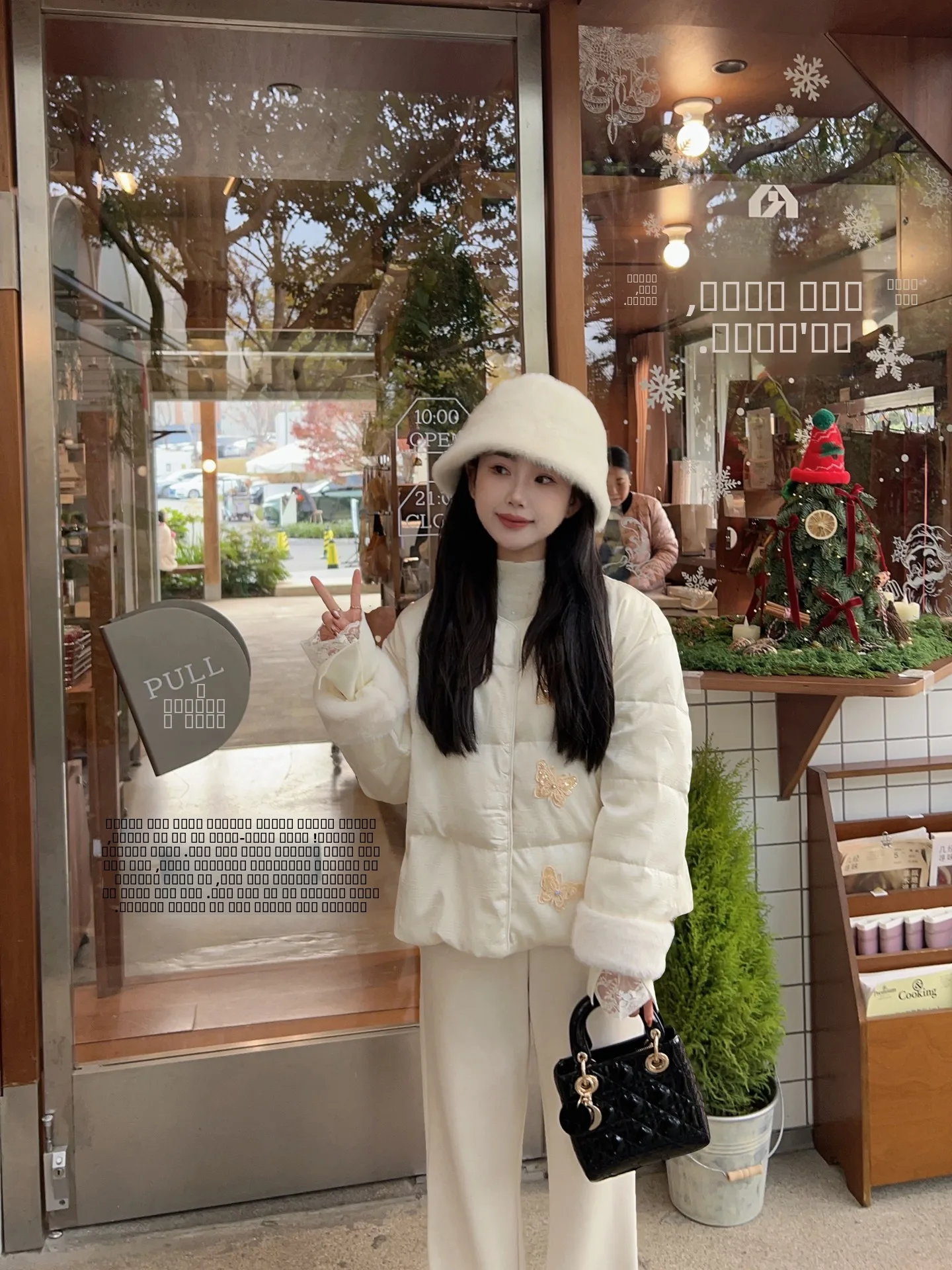 

Sweet Cotton Jaet round Ne Warm Loose Gentle Outerwear Top Women's Faion Winter Coat Comfortable Commute Sle Long Sve