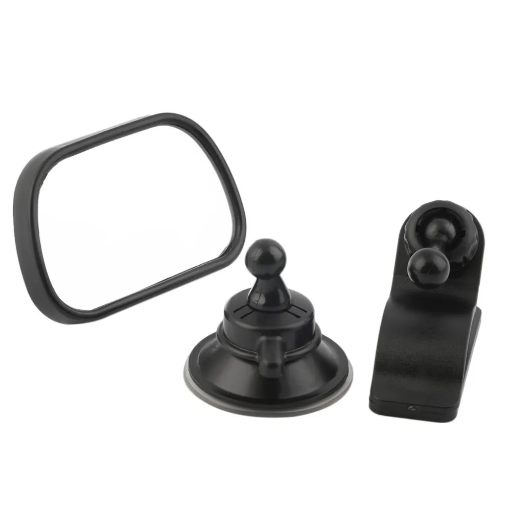 Car Mirror For 360 Degree Mini Safety Convex Mirrors Kids Monitor Adjustable Auto Child Infant Rearview Mirror Car Interior