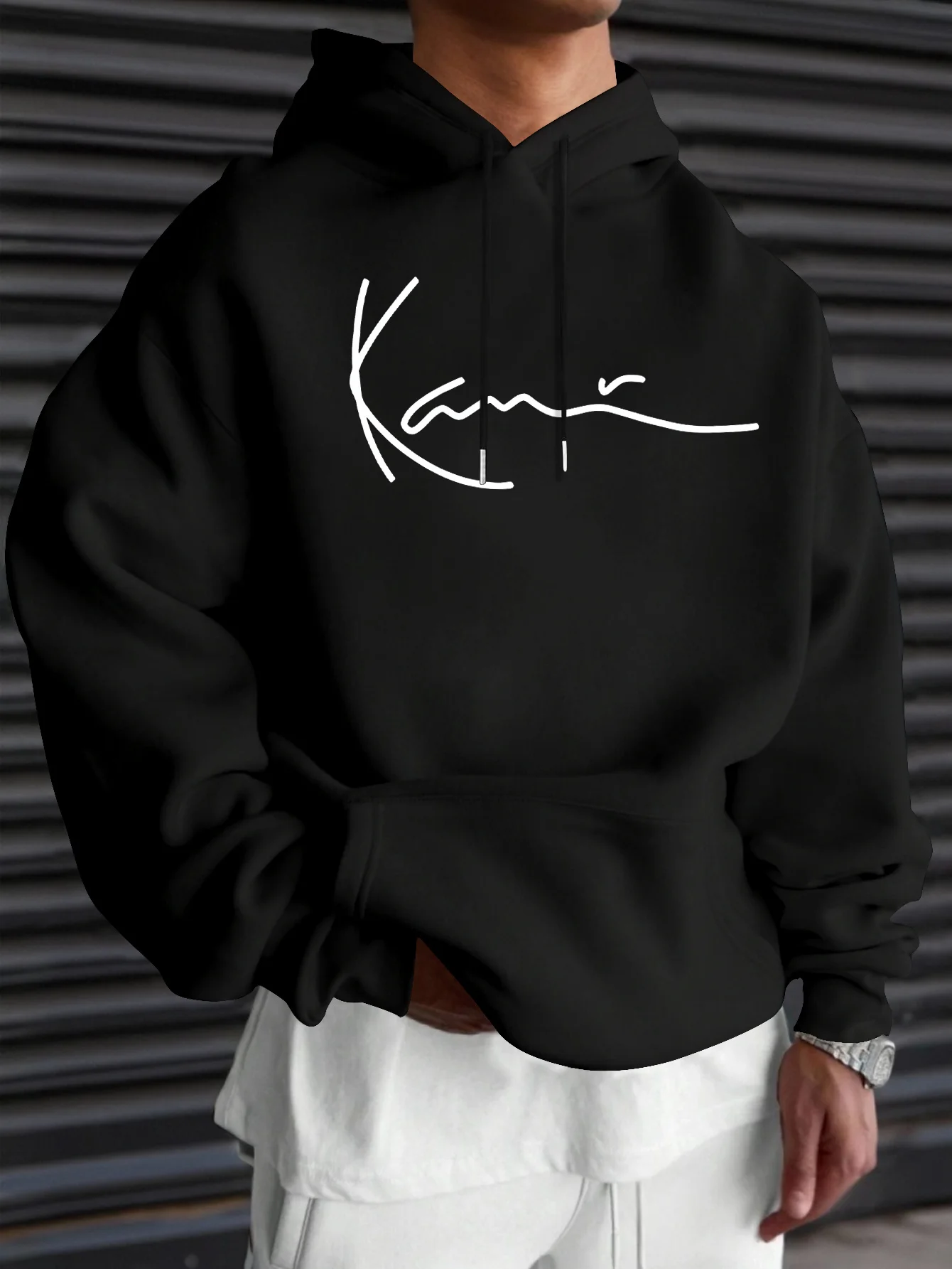 fashion Print Autumn winter models Men's windproof Warm Cotton Oversized Hoodie Outdoor Commuter Women's High Elastic Top