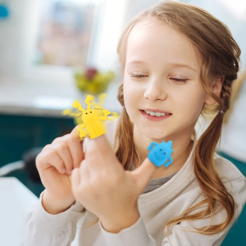 10/20 Stück süße Monsterpuppen Fingerspielzeug Kindergeburtstag Gastgeschenke Pinata Füllstoff Weihnachtsgeschenk Weiches Gummi Dehnbares Zappelspielzeug – Detail 11