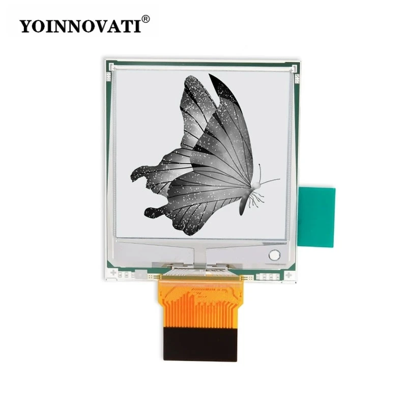 1.54 Inch E-Paper Display Module 152x152 Resolution Fast Refresh, Monochrome E Ink Screen OPM015BG for Low Power Projects