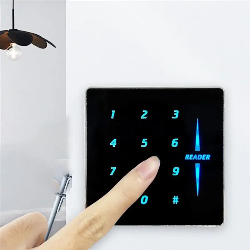FEDI-Wiegand 26/34 Output Reader 13.56M Frequency Metal Touch Keypad IC Card Ultra Thin Design