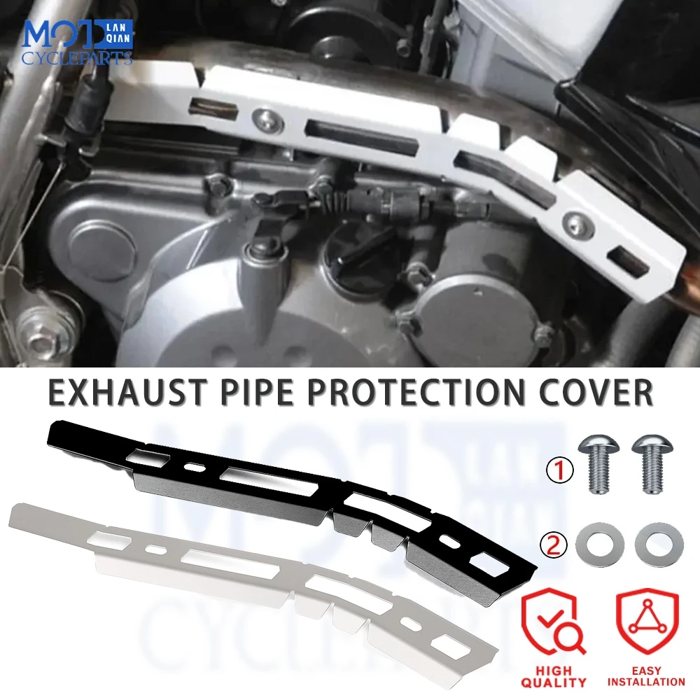 

KLR650 Exhaust Heat Shield Muffler Protector Cover For Kawasaki KLR 650 2008-2018 2009 2010 2011 2012 Exhaust Header Pipe Guard