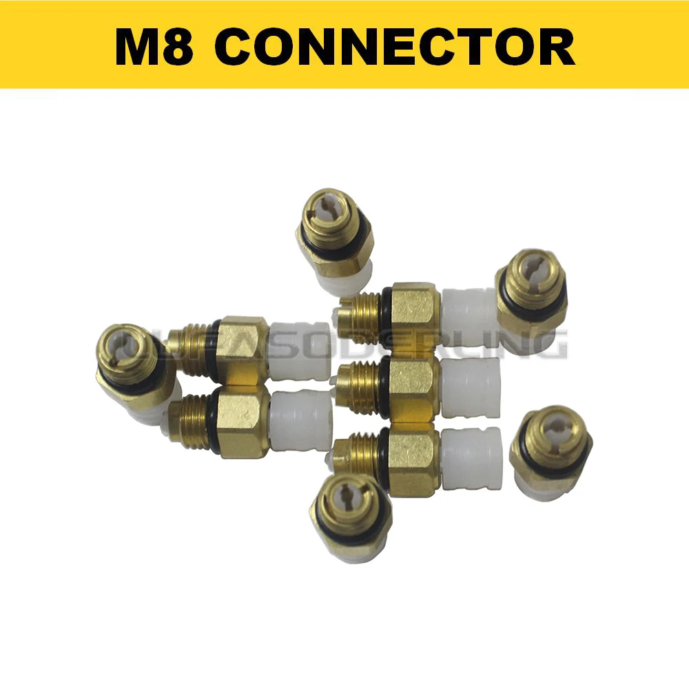10X M8/M10 Air Suspension Connector Brass Fitting For Benz W221 W220 W164 W211 W212 W251 Audi Q7 VW Touareg Porsche Cayenne Jeep view 2