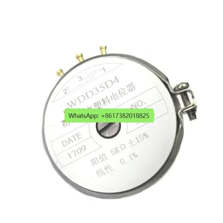 WDD35 D4 Angular Displacement Sensor 1K2K5K10K Precision Conductive Plastic Potentiometer Linearity 0.1%