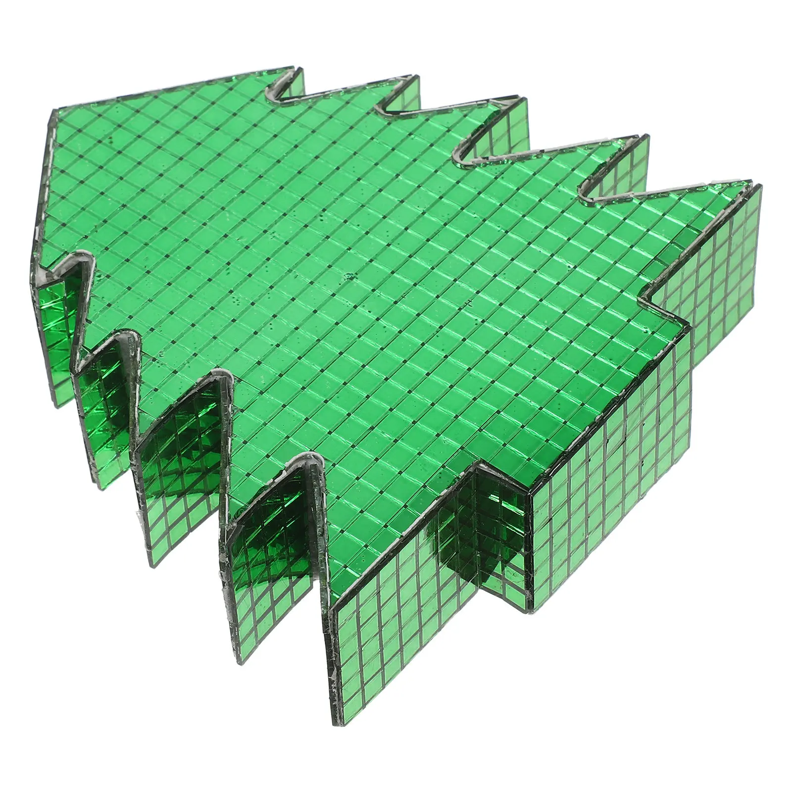 

Tabletop Christmas Tree Glass Disco Mini Ornament Sparkling Mirror Surface Holiday Decor for Office Desk Mantel Tiered Tray