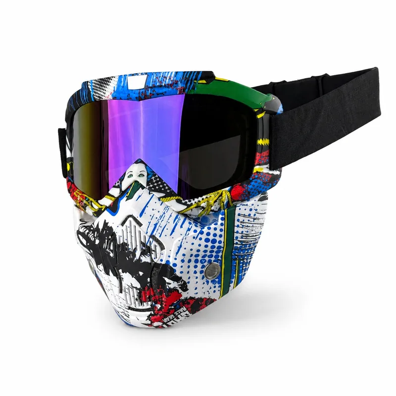 Protective mask, motorcycle sports windproof face shield, unisex cycling goggles, sports face protection