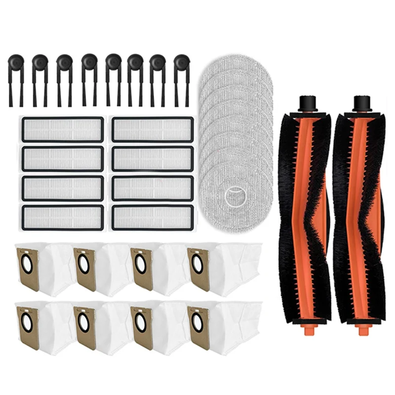 

Запасные части и аксессуары KEOL для робота-пылесоса Xiaomi Mijia 5C / OV42CN: основная и боковые щетки, HEPA-фильтр, тряпка для влажной уборки, мешок для сбора пыли