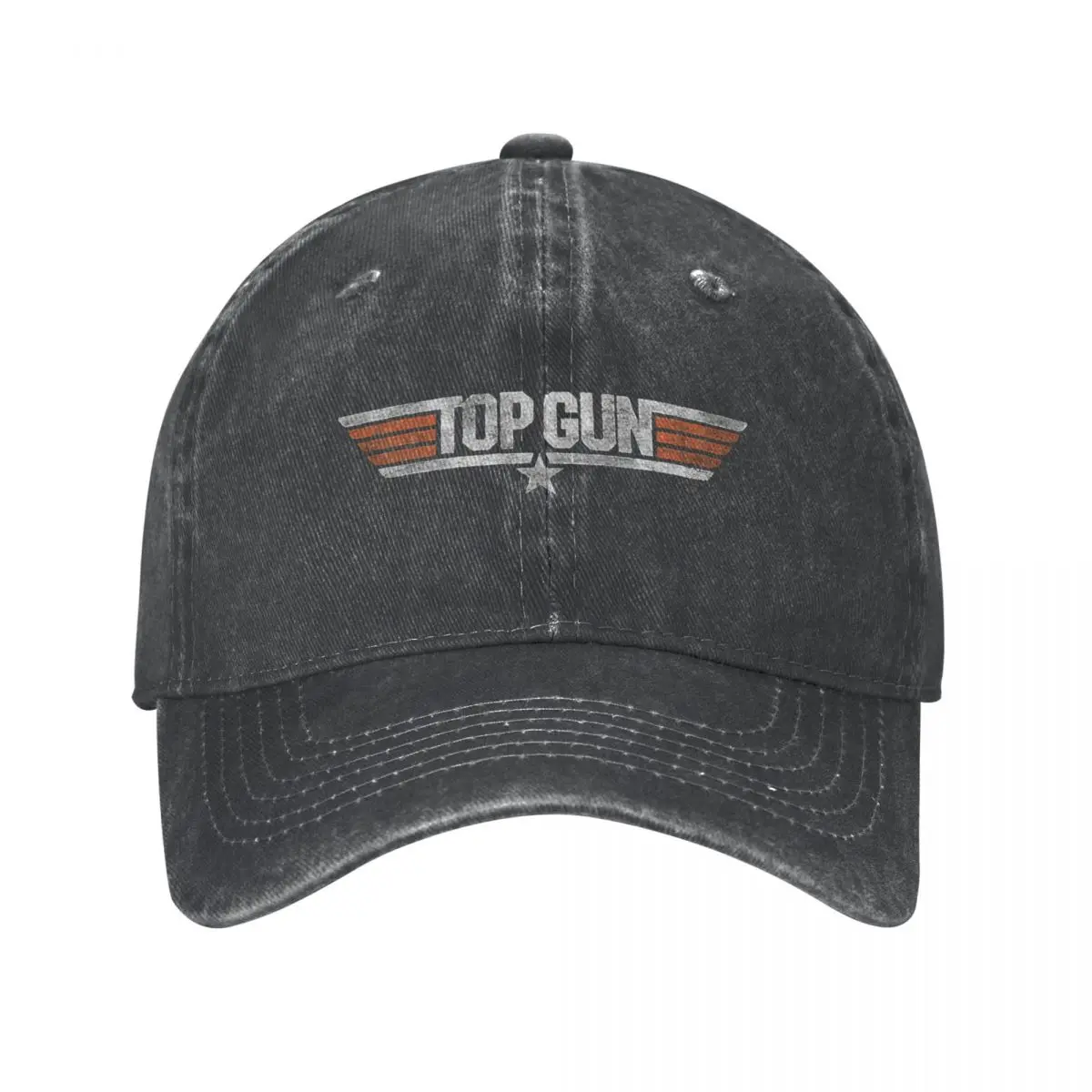 

Top Gun Distressed Logo Baseball Cap cowboy hat Peaked cap Cowboy Bebop Hats Men and women hats