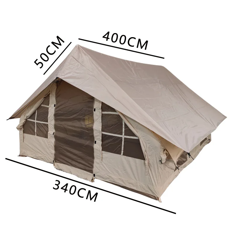 

Outdoor camping hut inflatable tent new multi-functional sunscreen, rain and waterproof cover customization