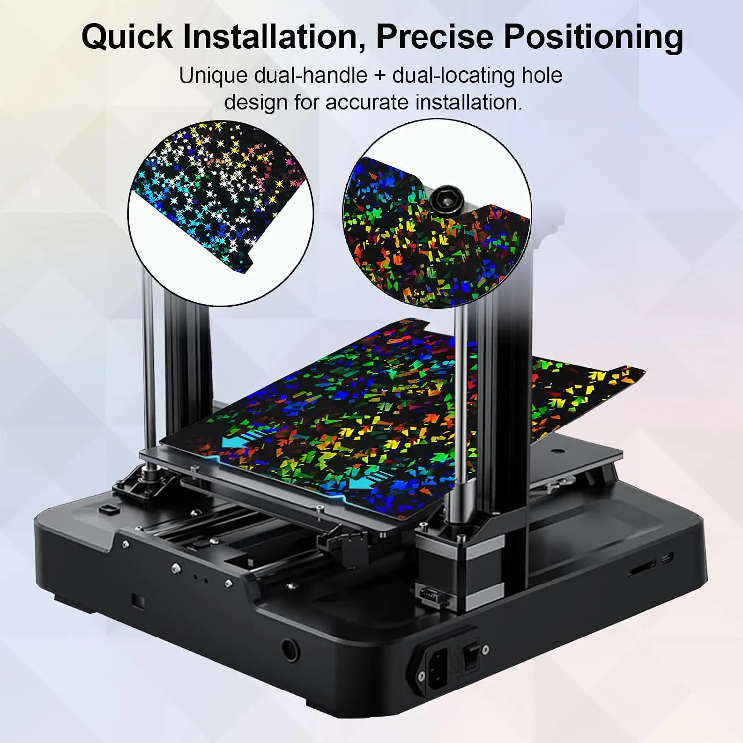 K1 Max Bauplatte für Creality K1C, Creality K1 Bauplatte H1H PEO PEY PEI Platte 235x235 310x315 Ender 3 S1 Ender 3 V3 Se – Detail 6