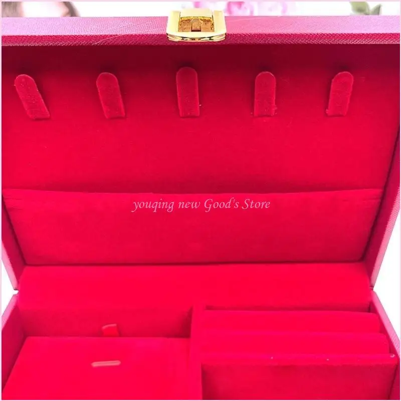 57QA فريدة من نوعها مجوهرات العرض مربع إكسسوارات إكسسوارات منظم لعدة مقصورات حاوية المجوهرات #5