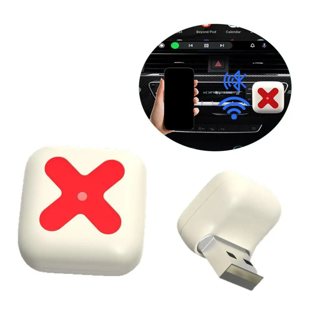Smart Car Interconnection Box Portable Wireless 2-in-1 Accessories Car WiFi Module Connection Adapter Bluetooth Fast Car I0R0