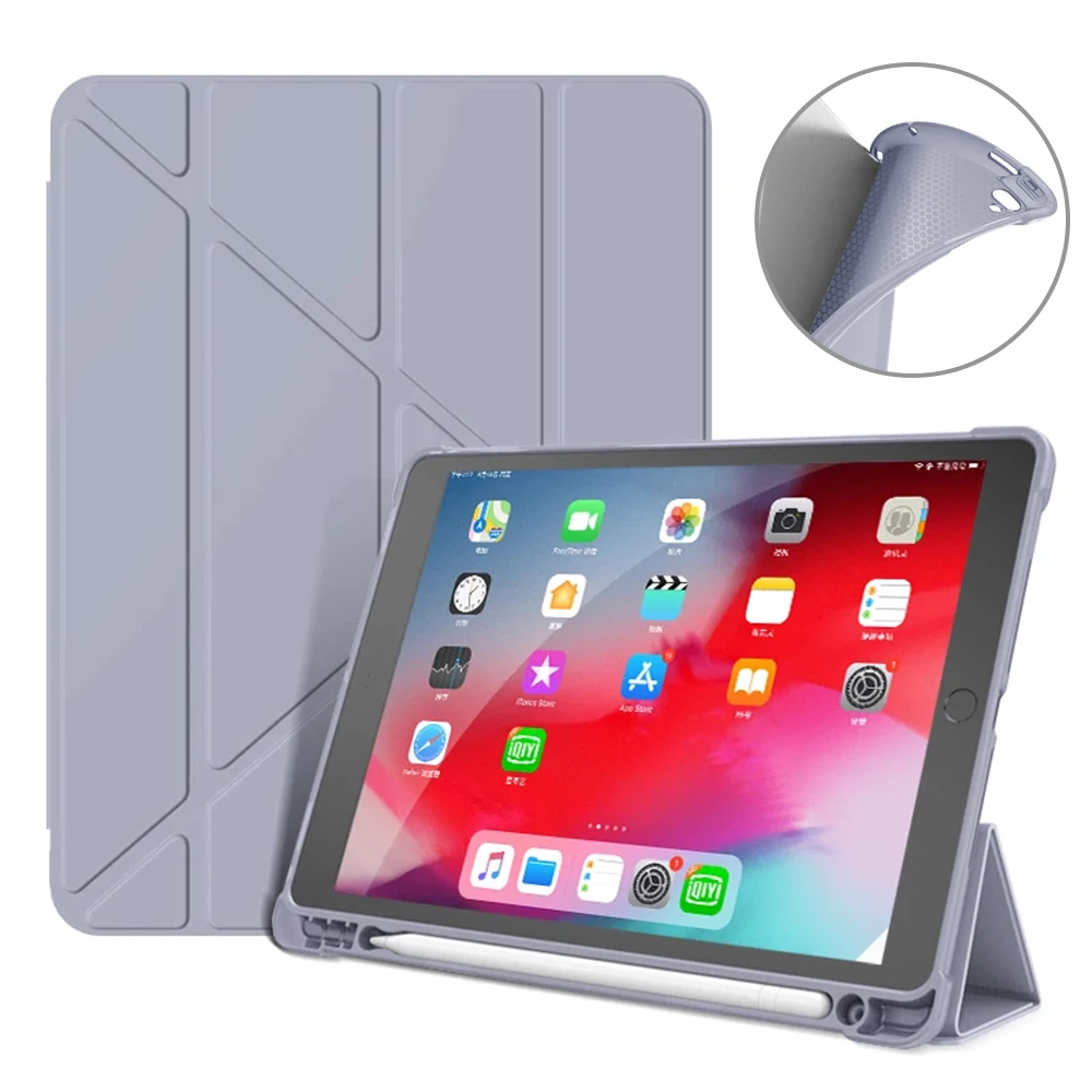 For iPad Pro 9 7 Case 2016 With Pencil Holder Smart Cover For iPad Pro 9 7 11 12 9 Air 2 3 4 5 10.2 6/7/8/9/10th Generation Case