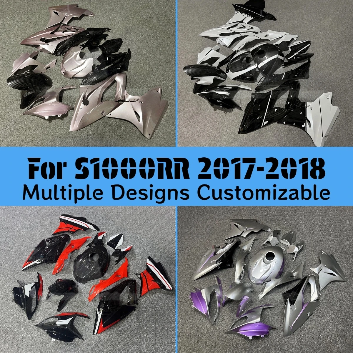 Für BMW S 1000RR 2017 2018 Motorradverkleidungen S1000RR 17 18 Komplettes ZXMT Karosserie-Verkleidungsset