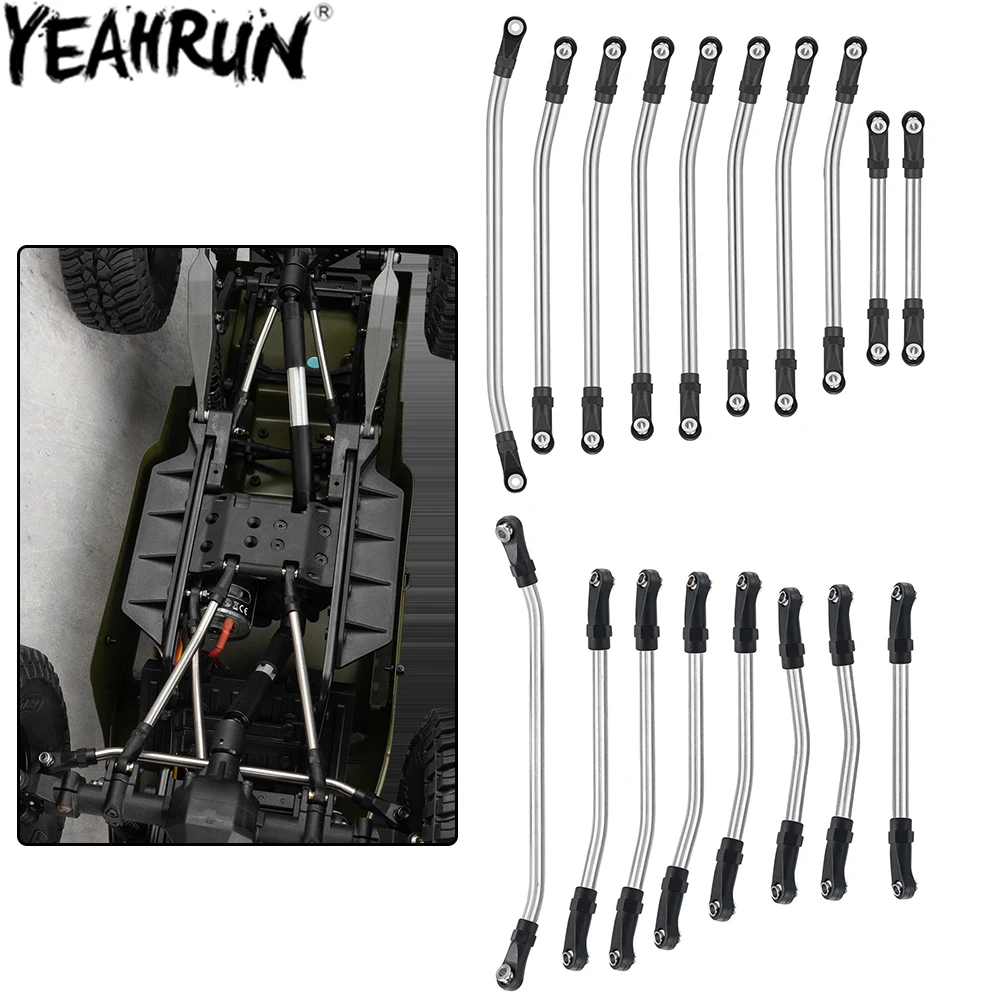 YEAHRUN Metal Hi-Clearance Suspension Links Linkages and Rod End for 1/10 Element Enduro Sendero HD, ECTO Trail Zuul