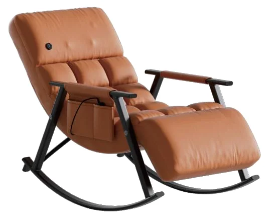 High Quality Bedroom Relaxing Lounge Recliner Balcony Rocking Velvet Sofa Armchair Rocking Massage Sofa