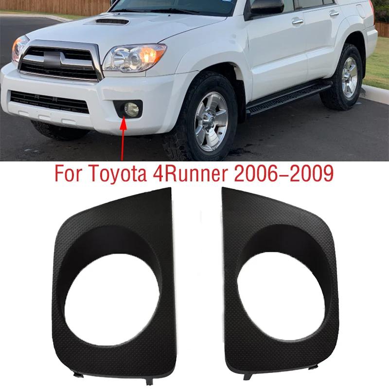 Car Front Bumper Fog Light Lamp Frame Cover Foglights Foglamp Trim Cap Hood For Toyota 4 Runner 4Runner 2006 2007 2008 2009